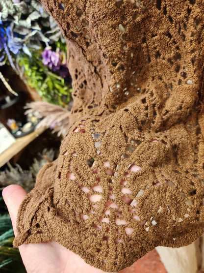 Cotton Knit  Vintage Sleeveless Vest One Size