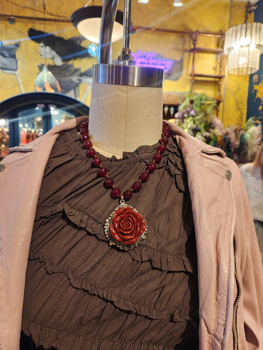 Red Rose Necklace