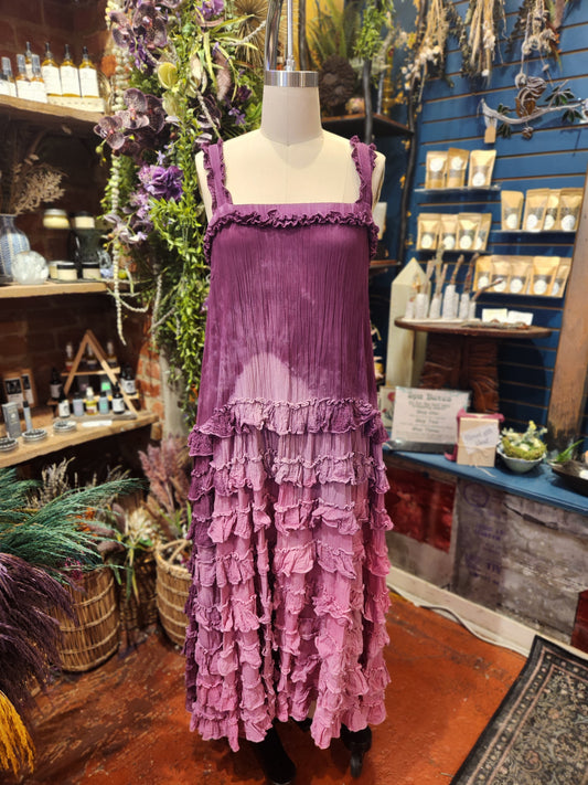 Strawberry Breeze Ruffle Dress