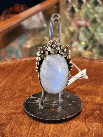Rounded Moonstone Ring