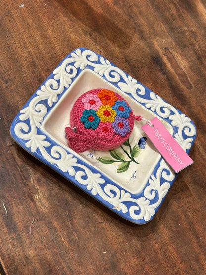 Floribunda Hand-Crocheted Measuring Tape - Pink