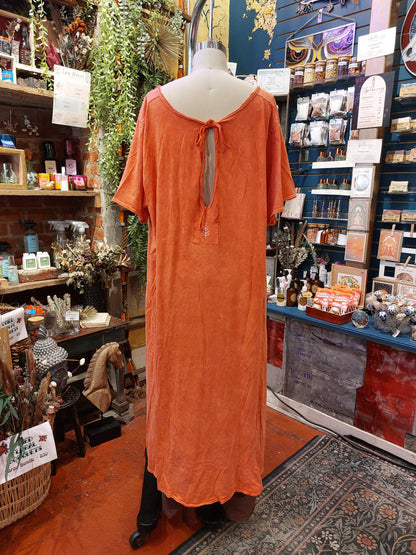 KB Dream Tee Dress - Coral