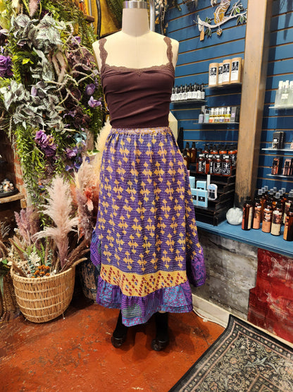 Pareo Kantha Wild Rose Skirt