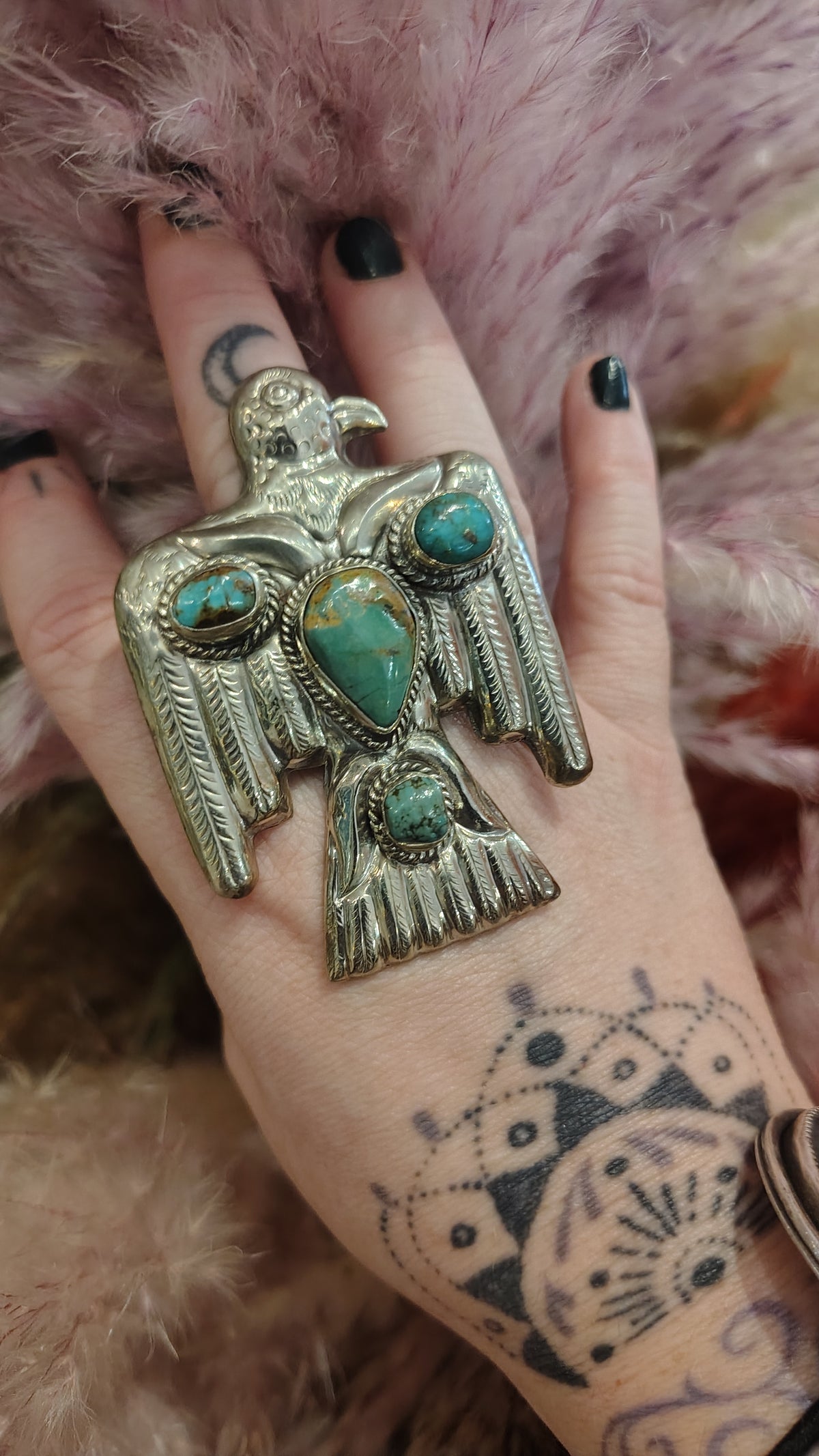 Thunder Bird Turquoise Ring