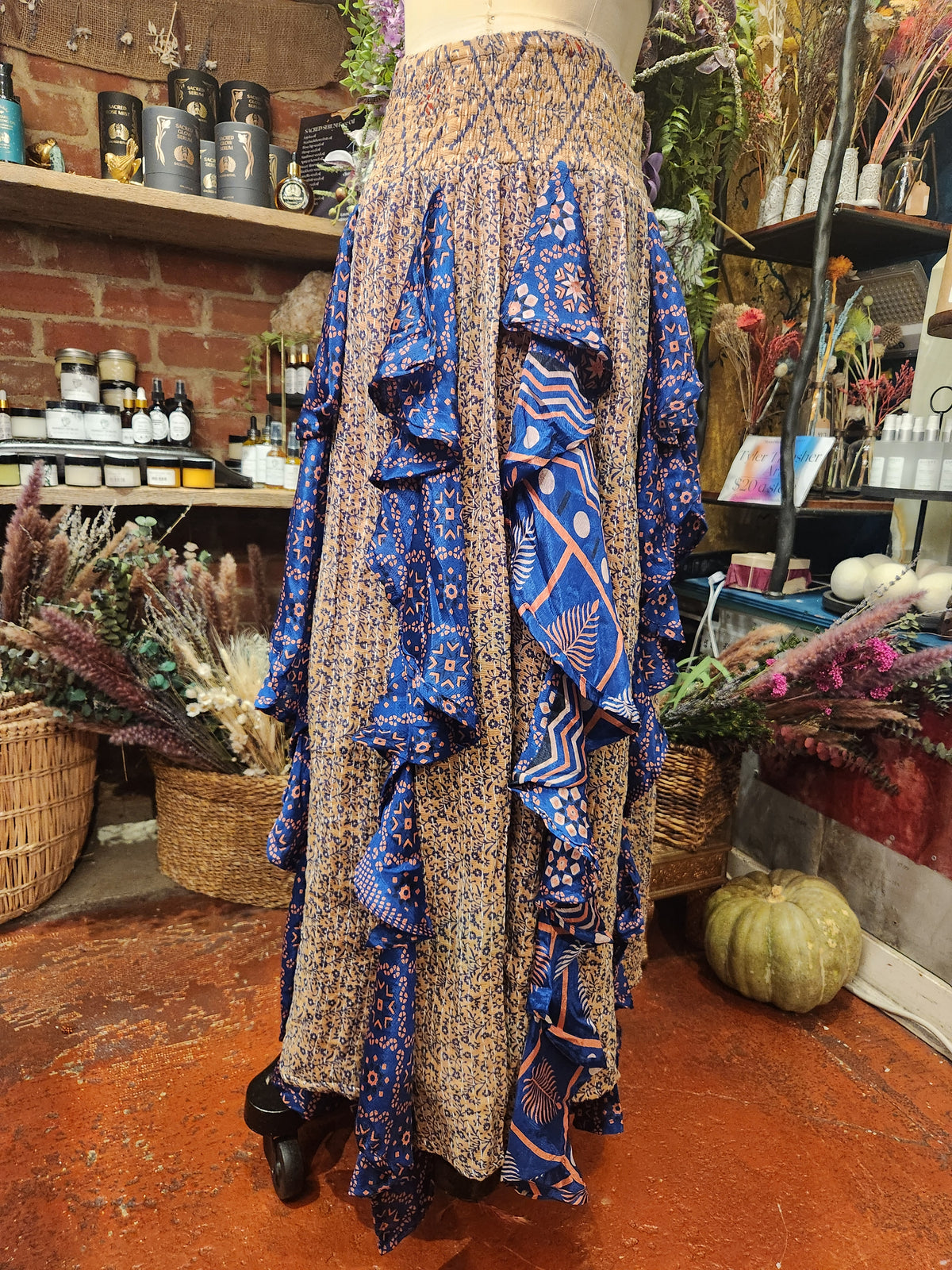 Pareo Kantha Willow Maxi Skirt 0826 049