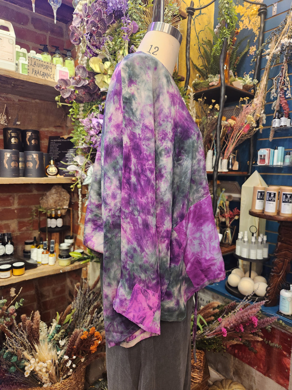 Crepe Sari Hi Lo Butterfly Top 1