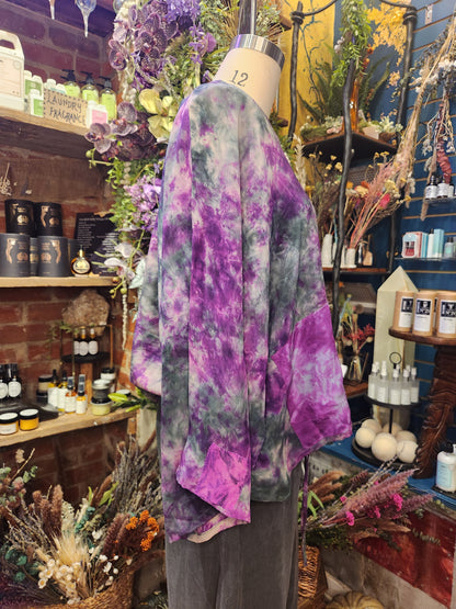 Crepe Sari Hi Lo Butterfly Top 1
