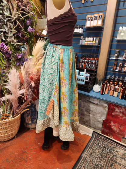 Pareo Kantha Wild Rose Skirt