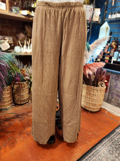 Raw Hem Barrel Pant - Coconut