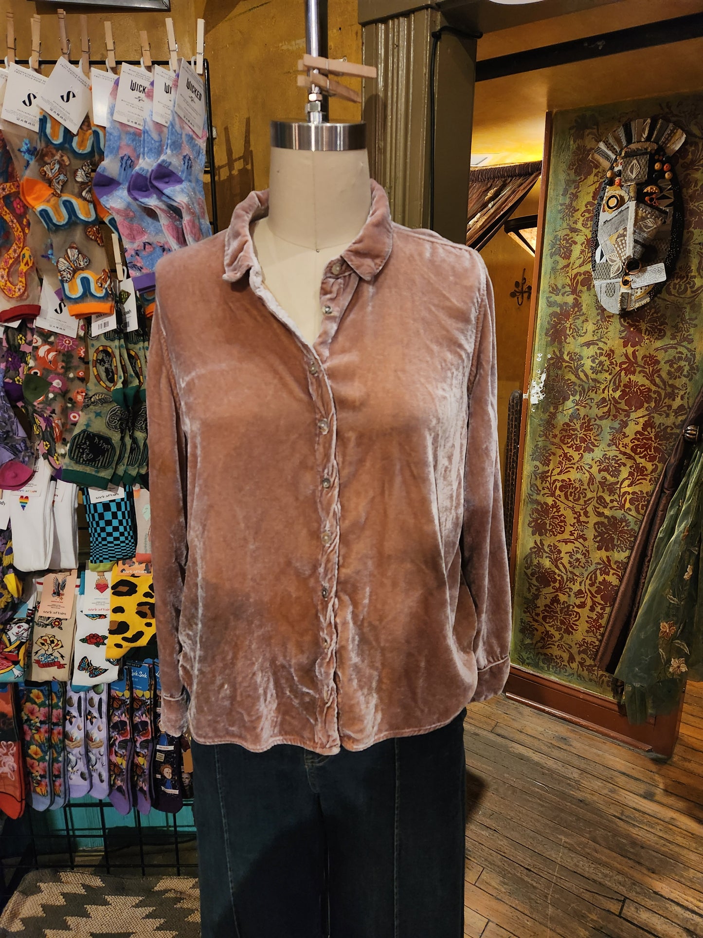 Hand Dyed 'Cutloose' Button Down Top