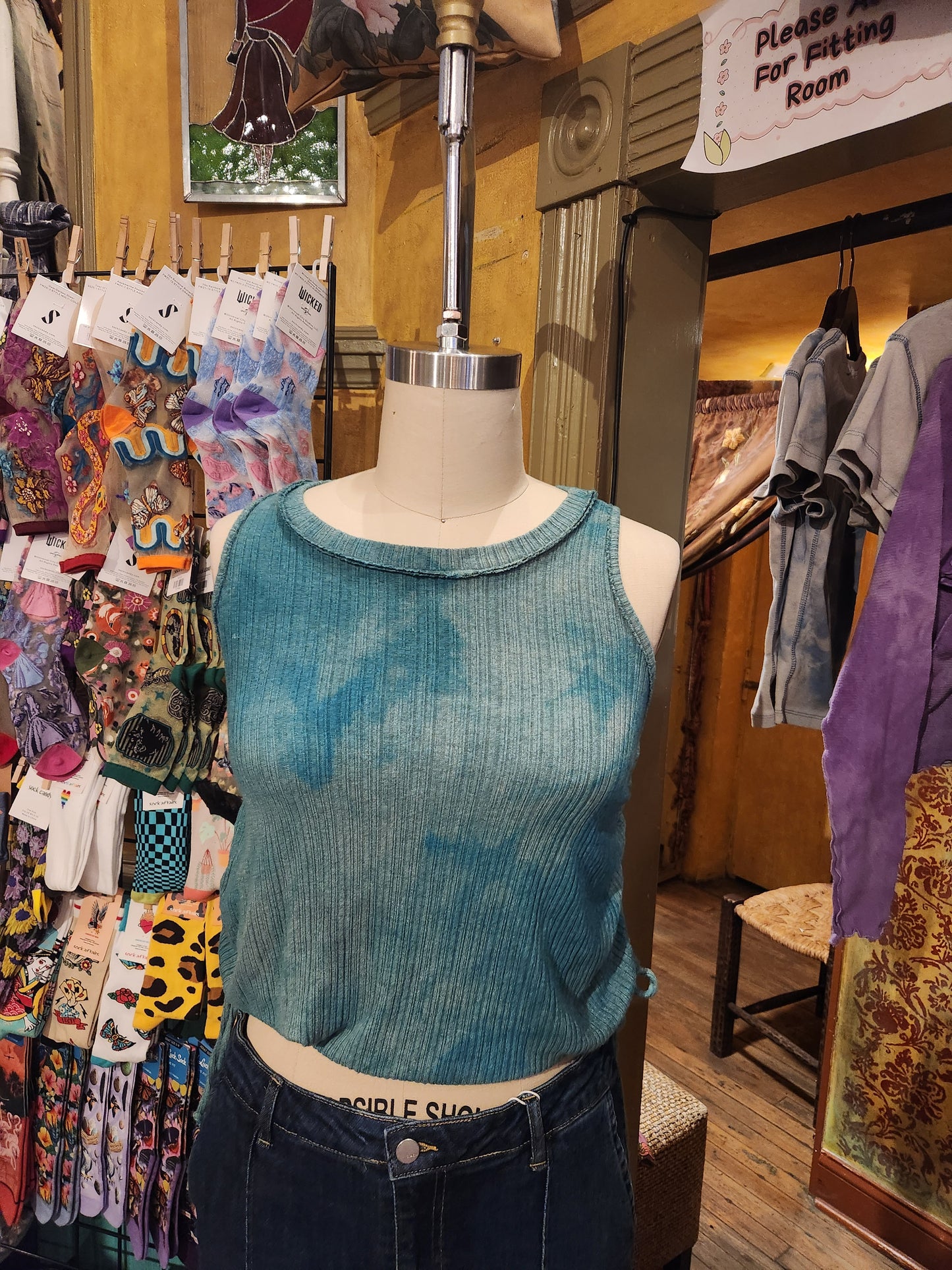 Hand Dyed 'Project Social' Tank Top