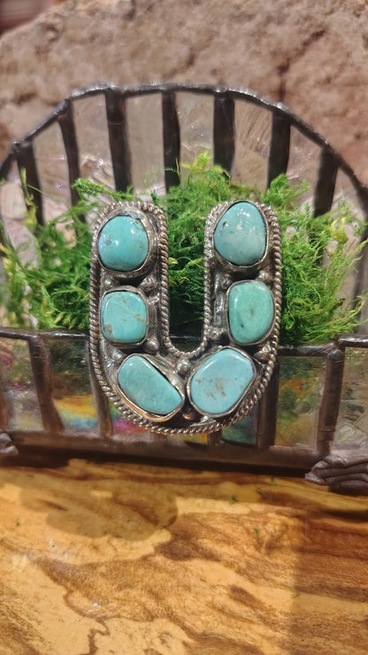 Turquoise Horse Shoe Ring