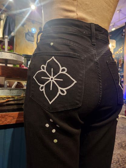 Splendid Symmetry Dear John Black Jeans - Dusty Kessel*