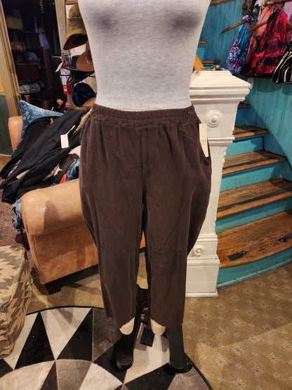 Corduroy Tapered Hem Pants - Coco