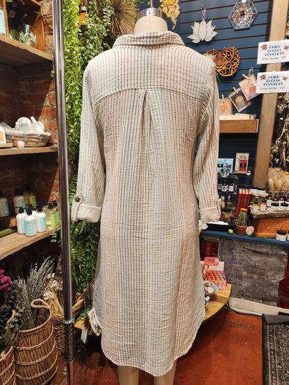 Mora Shirt Dress - Cream