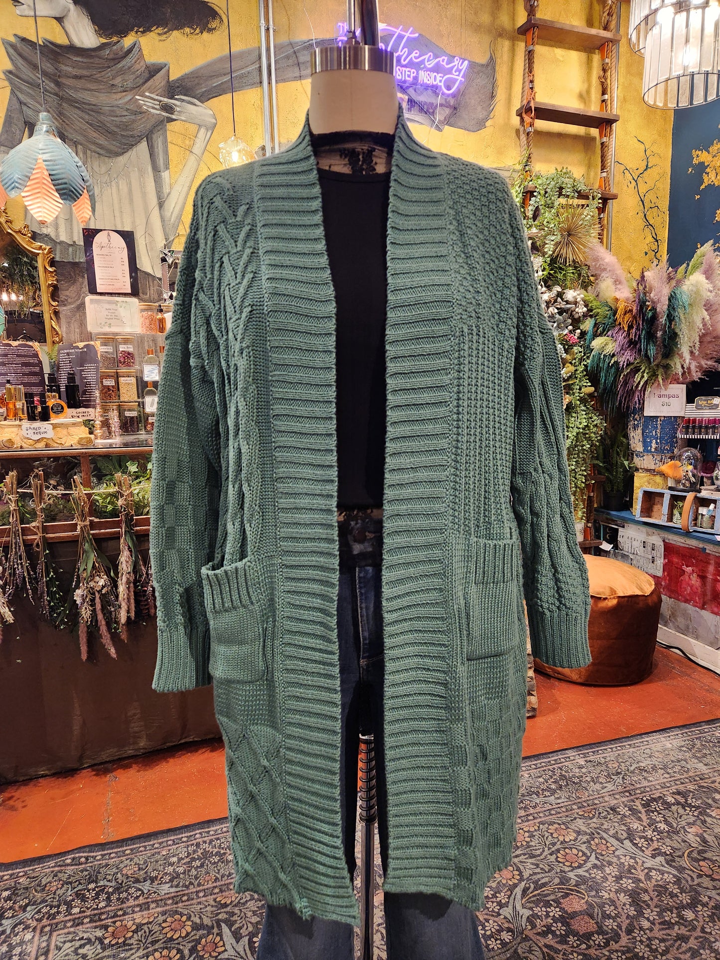 Ireland Cardigan - Deep Sea