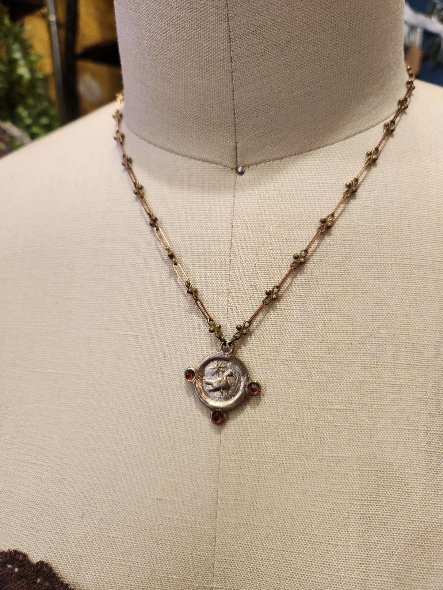 Avian Coin Necklace