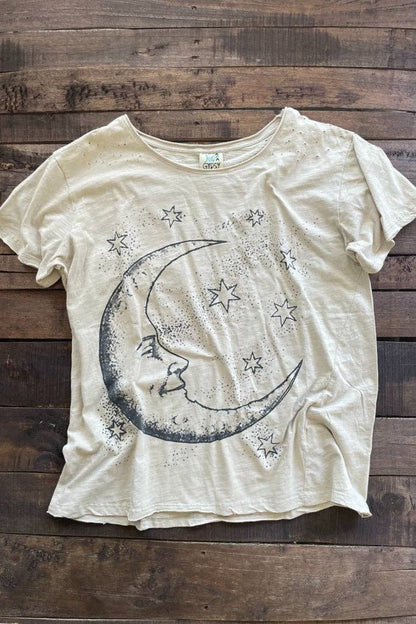 Moon Dance Tee - Moonlight Off White - La De Da