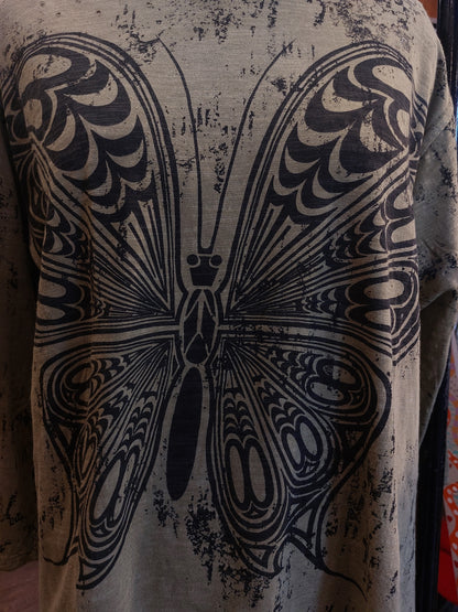 Olive Butterfly Top