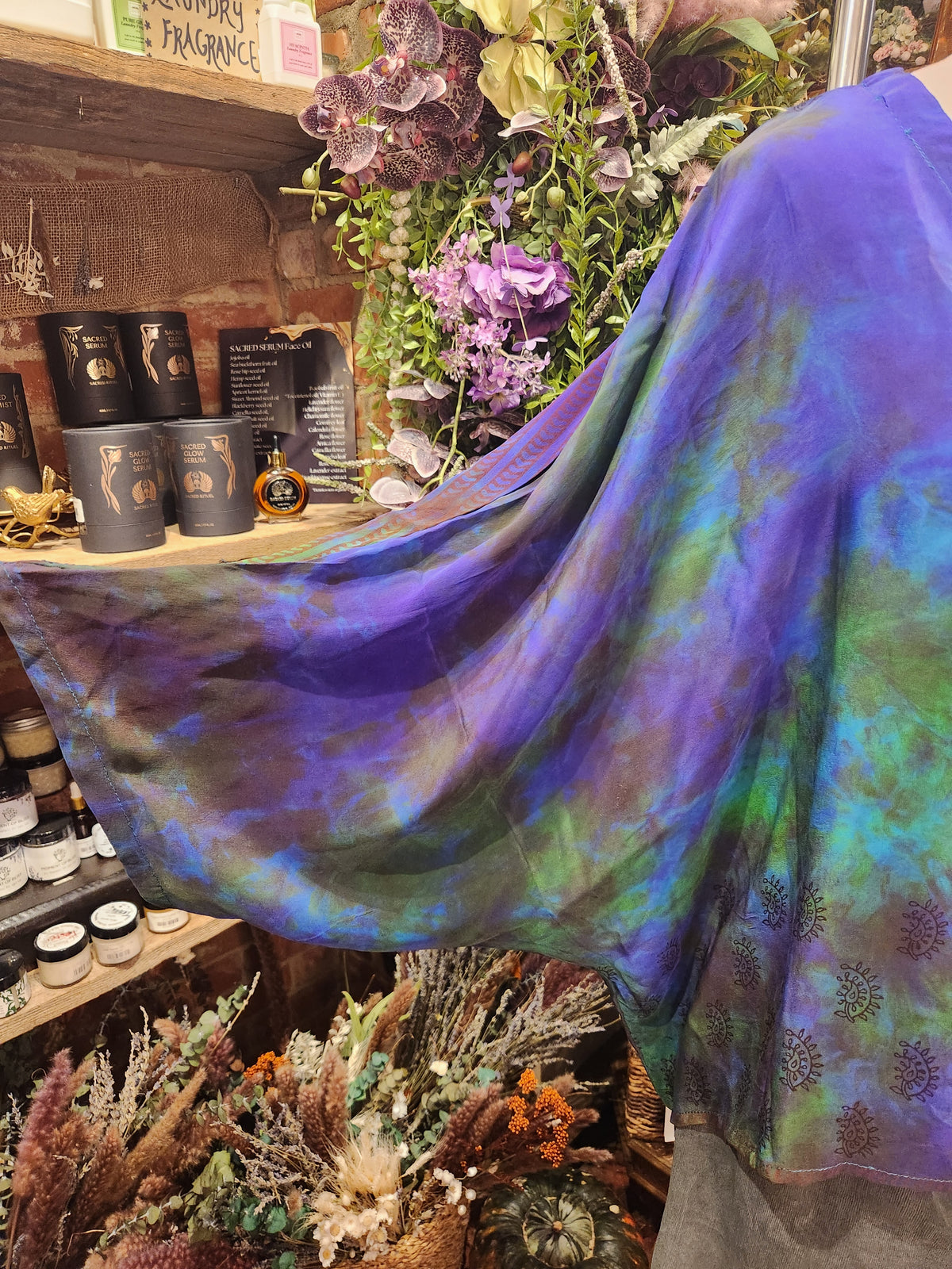 Crepe Sari Hi Lo Butterfly Top 2