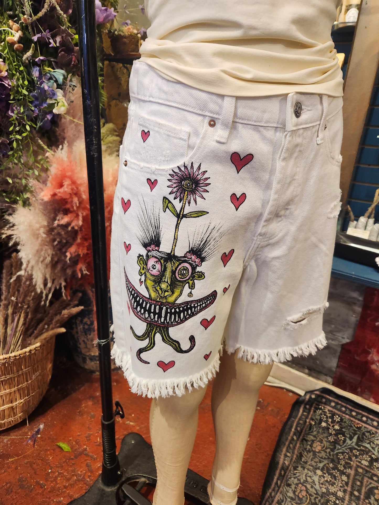Traumatism Art Bizarre Bunny Shorts