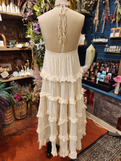 Ivory Ruffle Dress