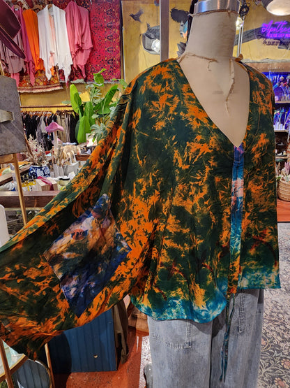 Molten Moss Butterfly Top