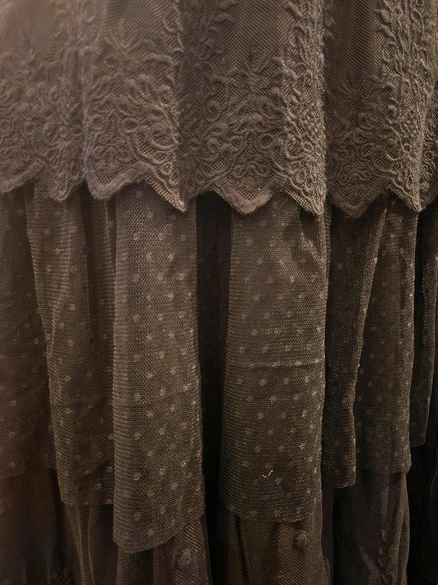 Chantilly Midi Skirt - Ebony