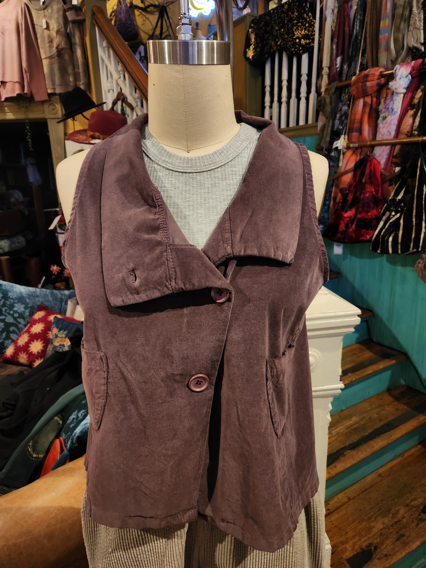 Velvet Vest - Amethyst