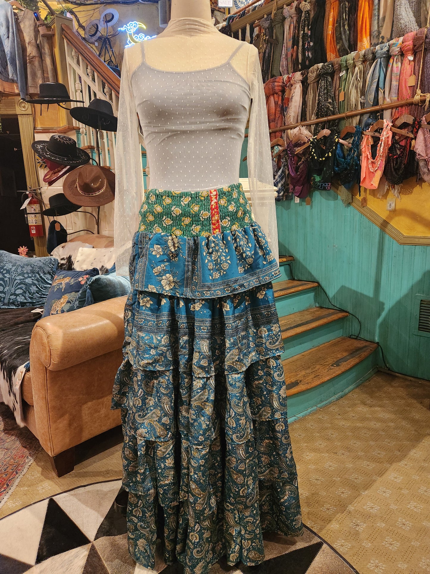 Rasgulla Sari Venus Ruffle Maxi 1125 - 061