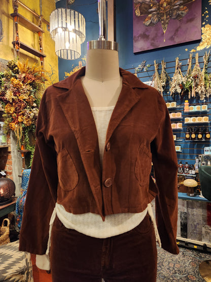Corduroy Crop Jacket - Ginger