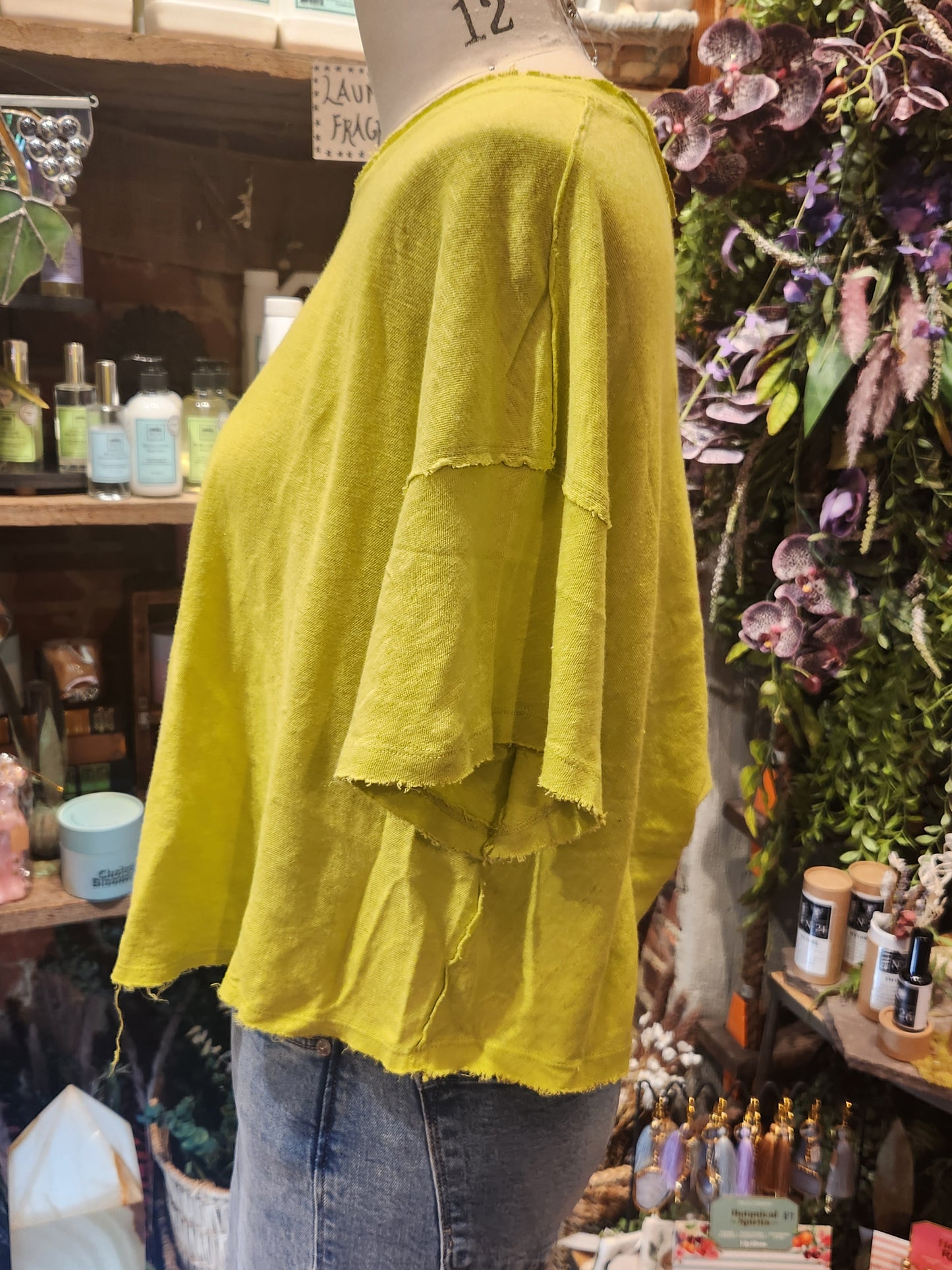 Elsie Swing Tee - Warm Olives