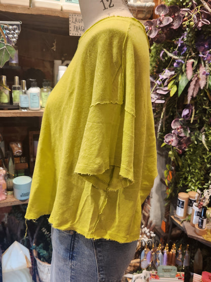 Elsie Swing Tee - Warm Olives