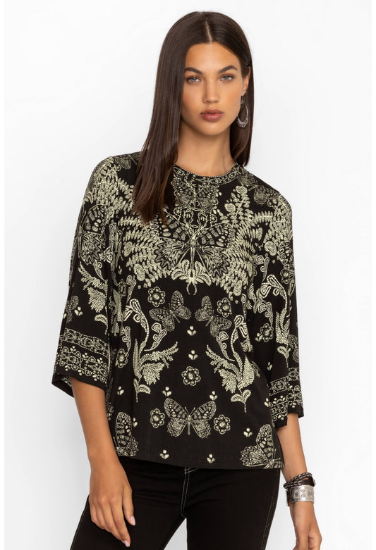 The Janie Bell Sleeve Top - Farfalla