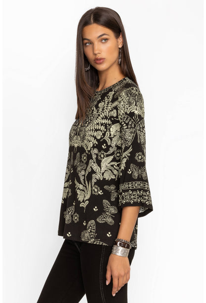 The Janie Bell Sleeve Top - Farfalla