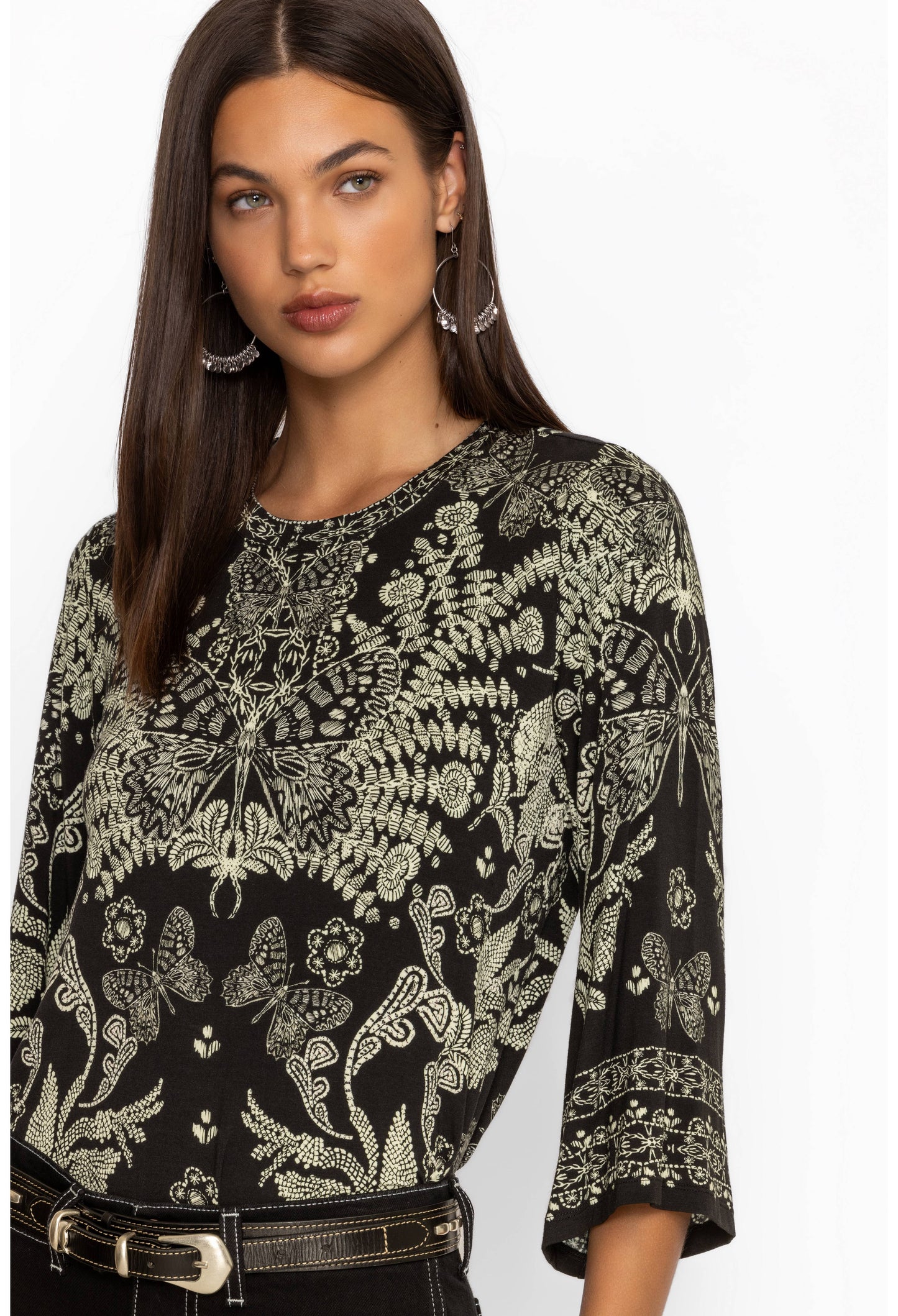 The Janie Bell Sleeve Top - Farfalla