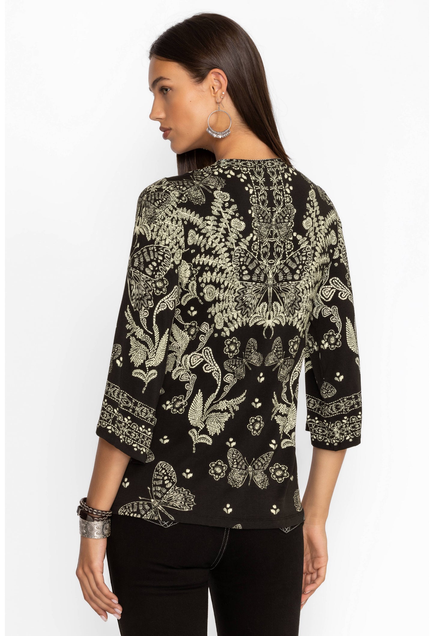 The Janie Bell Sleeve Top - Farfalla