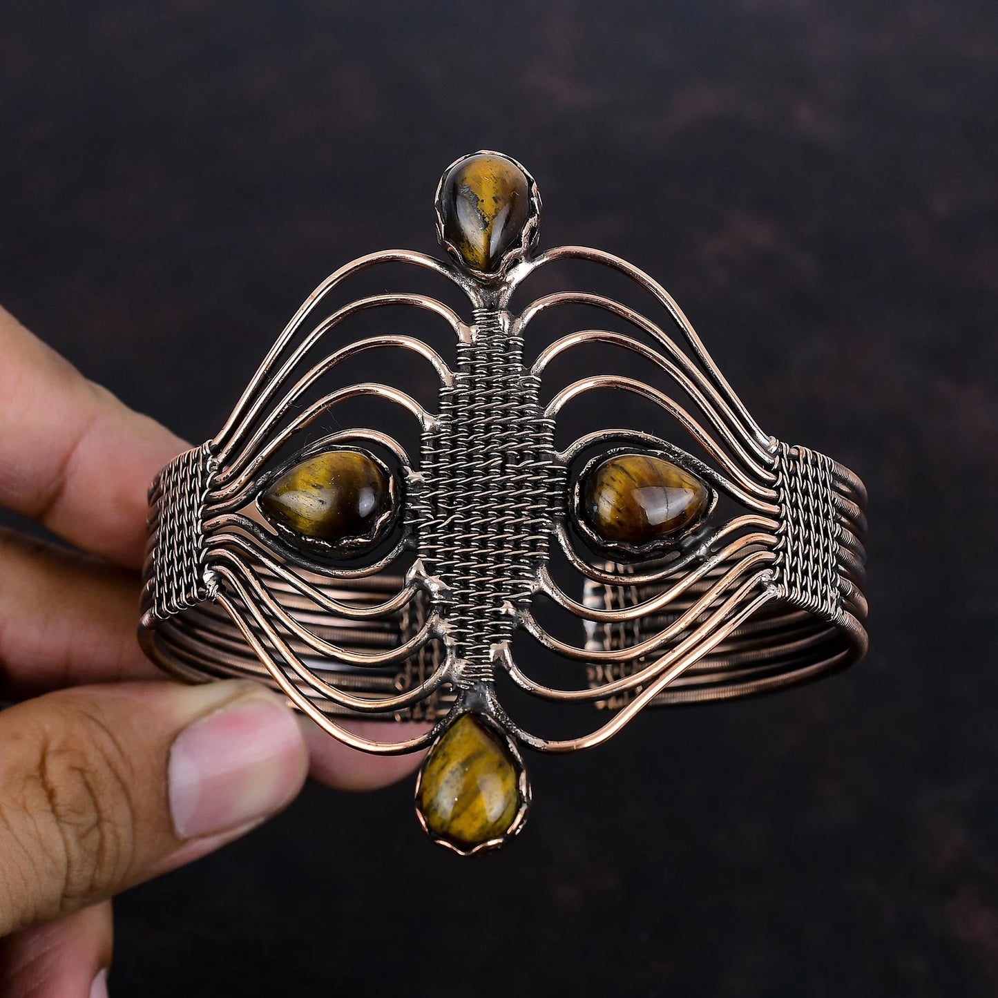 Tiger's Eye Bangle Cuff