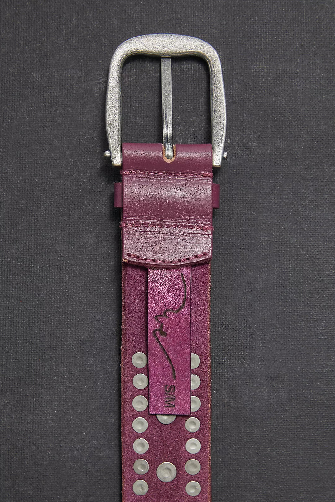 Sola Stud Belt - Rare Plum