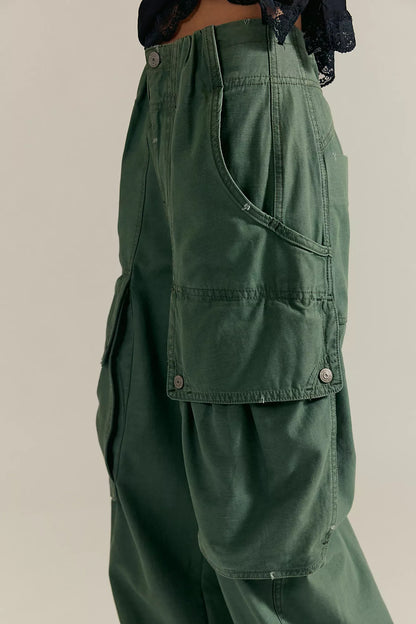 Brentwood Slouch Pant - Aged Green