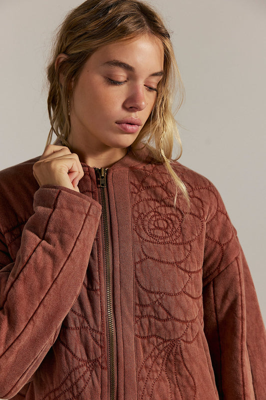 Rose Sweatshirt - Cinnamon Stick