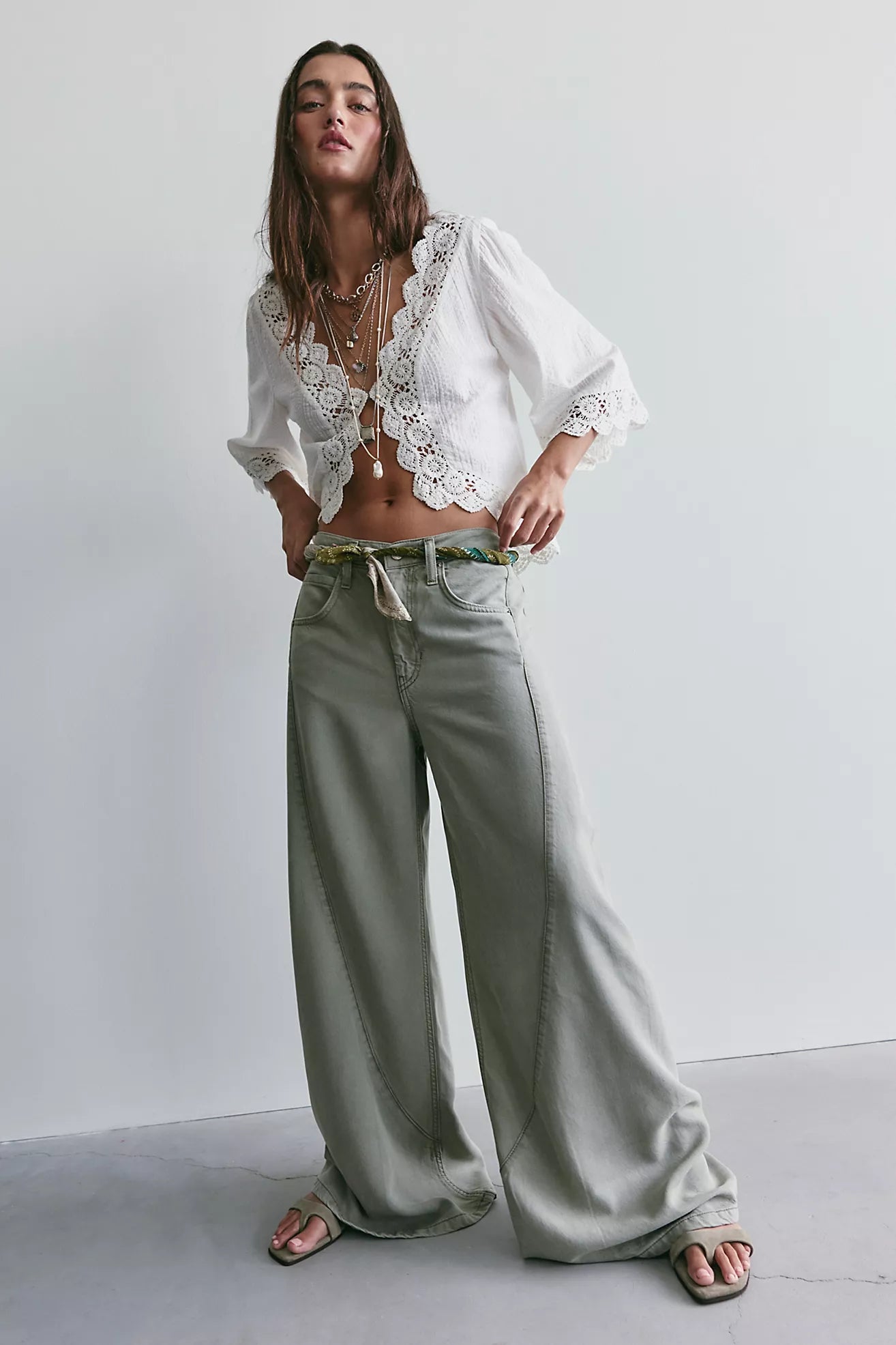 Haven Twisted Wide Leg Jean