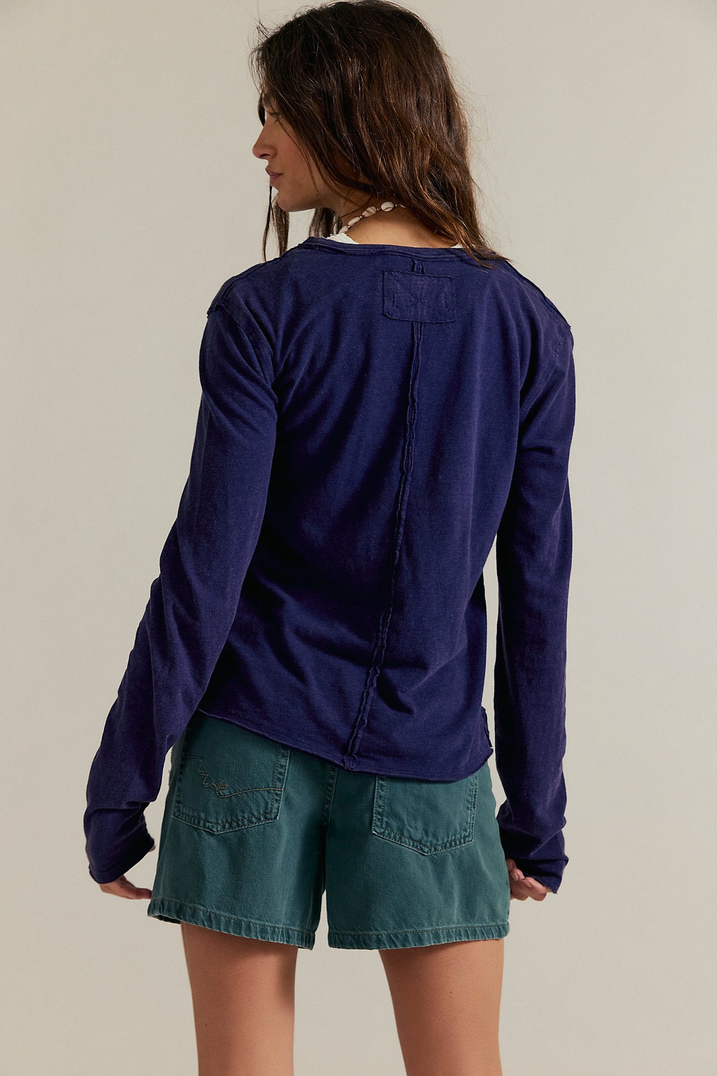 Nova Long-Sleeve Tee - Peacoat
