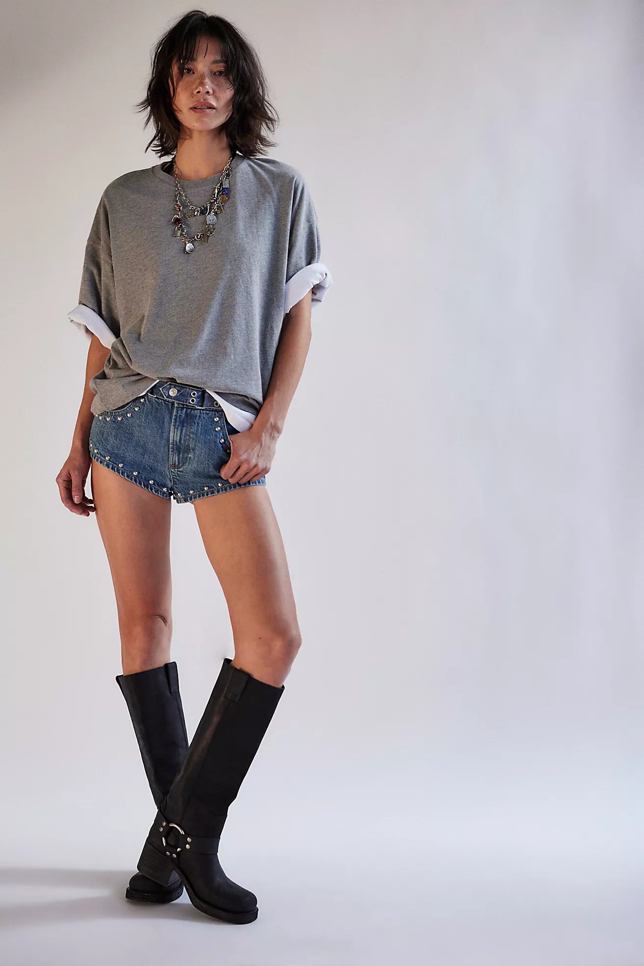 Perfect Oversized Tee - Heather Grey