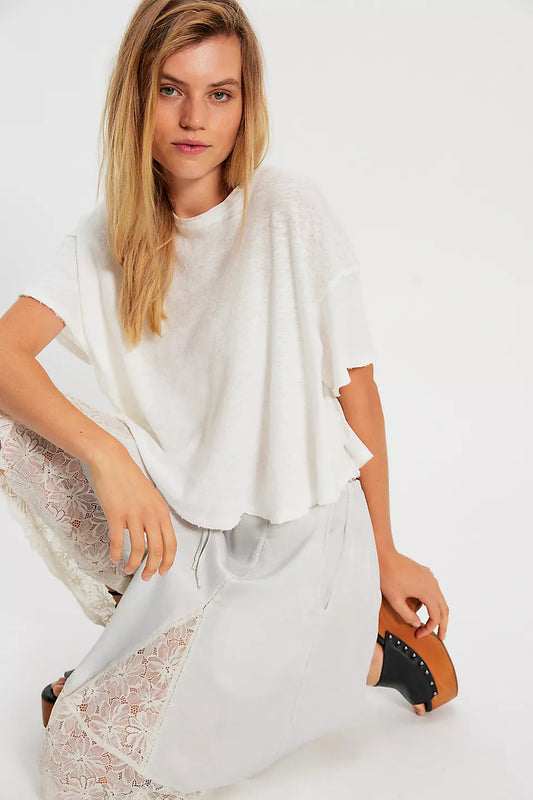 Elsie Swing Tee - White Whisper