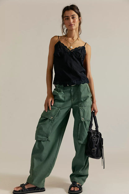 Brentwood Slouch Pant - Aged Green
