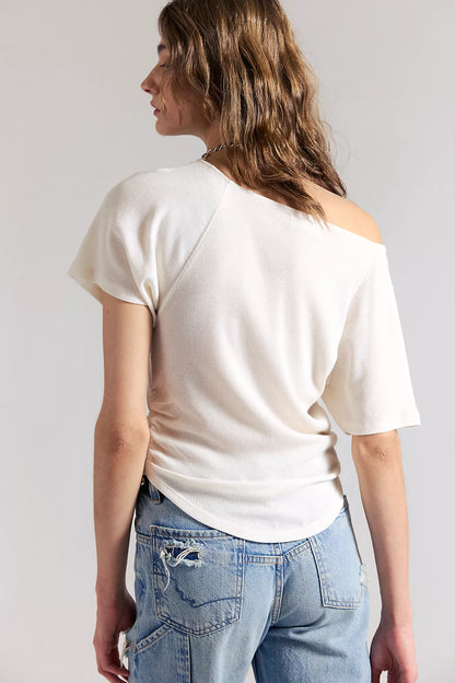 Lucy Off-the-Shoulder Tee - Multiple Colors
