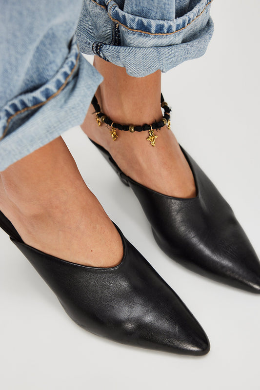 Stellar Mule - Black Leather