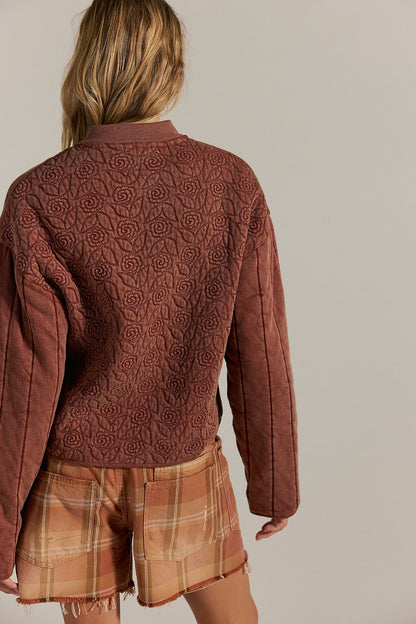 Rose Sweatshirt - Cinnamon Stick