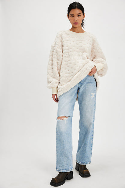 Cable Knit Sweater- Ivory